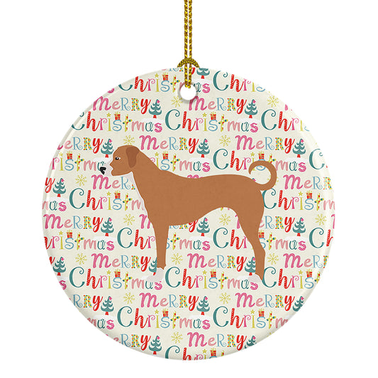 Buy this Australian Pinscher Merry Christmas Ceramic Ornament