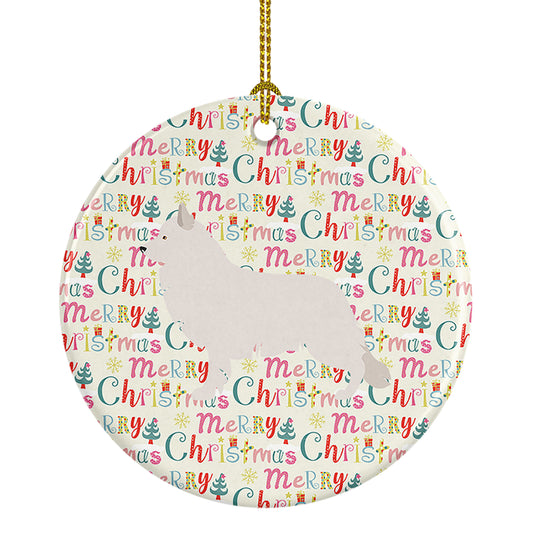 Buy this Berger Blanc Suisse Merry Christmas Ceramic Ornament