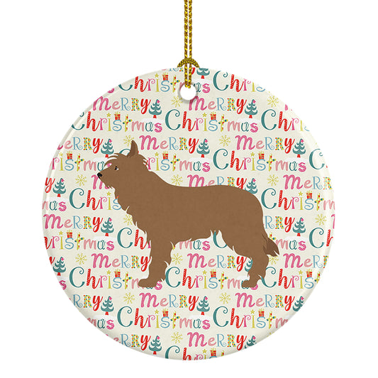 Buy this Berger Picard Merry Christmas Ceramic Ornament