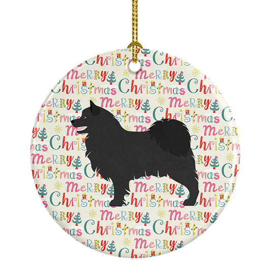 Buy this Swedish Lapphund Merry Christmas Ceramic Ornament