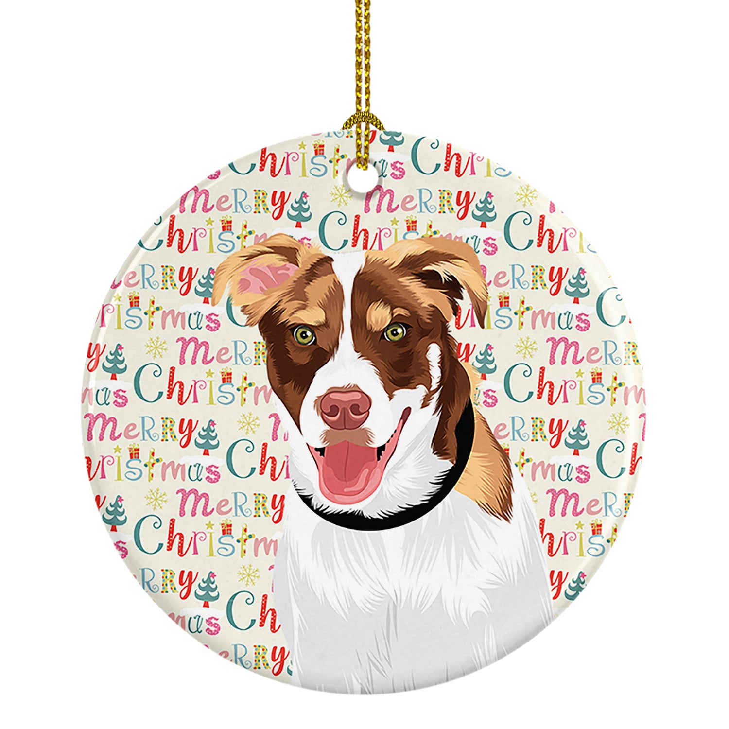 Buy this Australian Shepherd Red and White #2 Christmas Ceramic Ornament