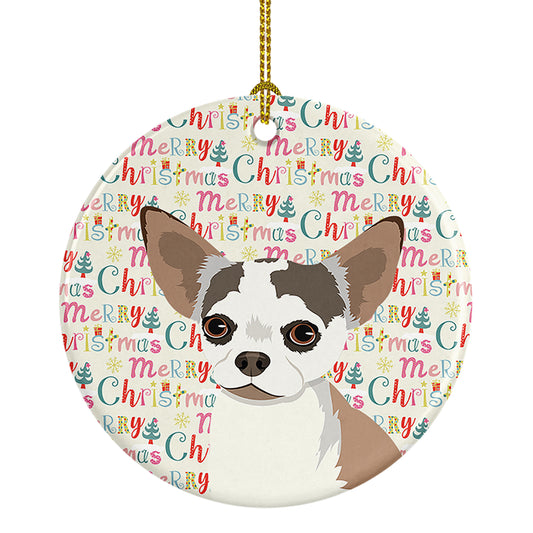 Buy this Chihuahua Merle Christmas Ceramic Ornament