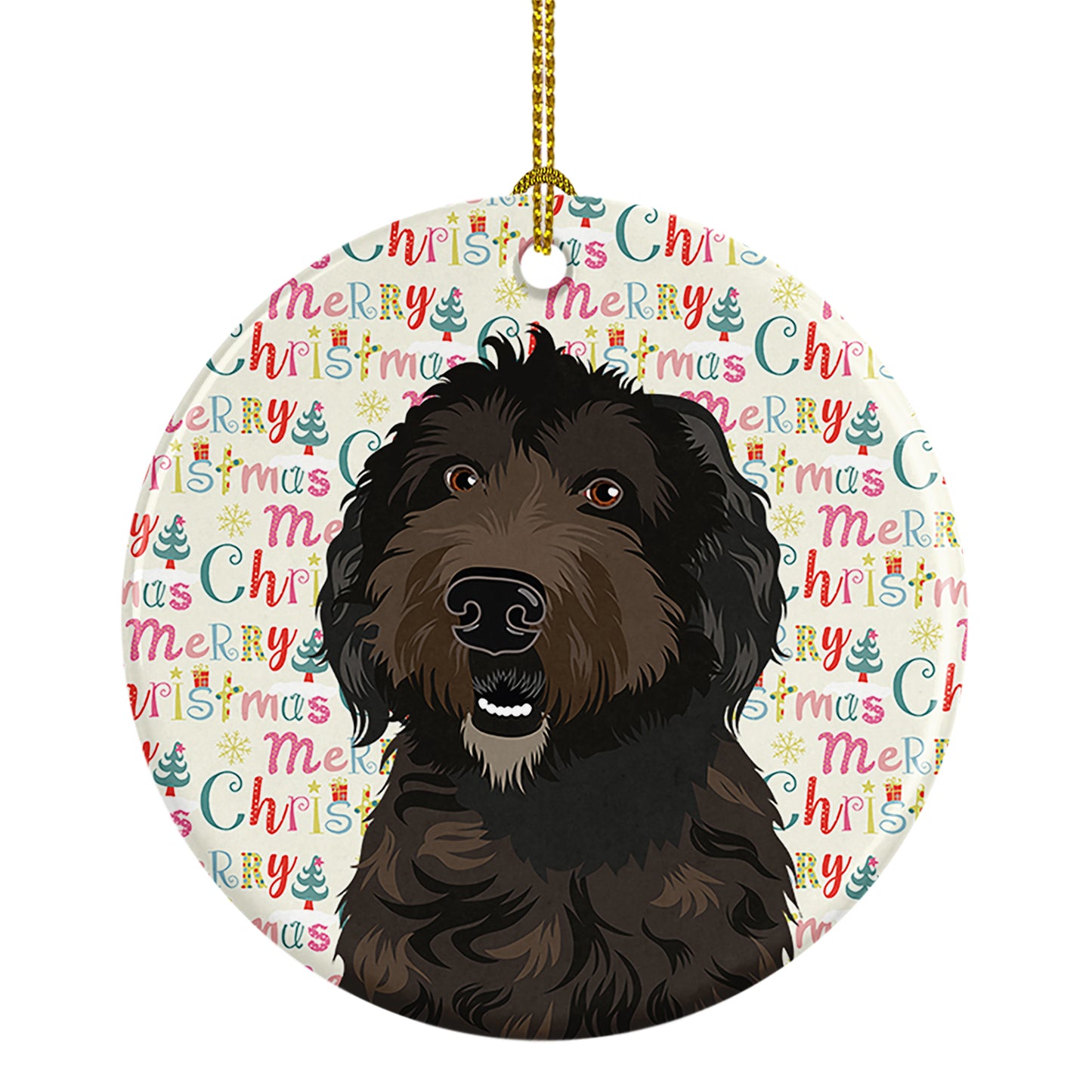 Buy this Doodle Chocolate #1 Christmas Ceramic Ornament