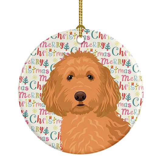 Buy this Doodle Red #1 Christmas Ceramic Ornament