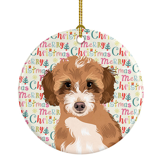 Buy this Doodle Tricolor #2 Christmas Ceramic Ornament