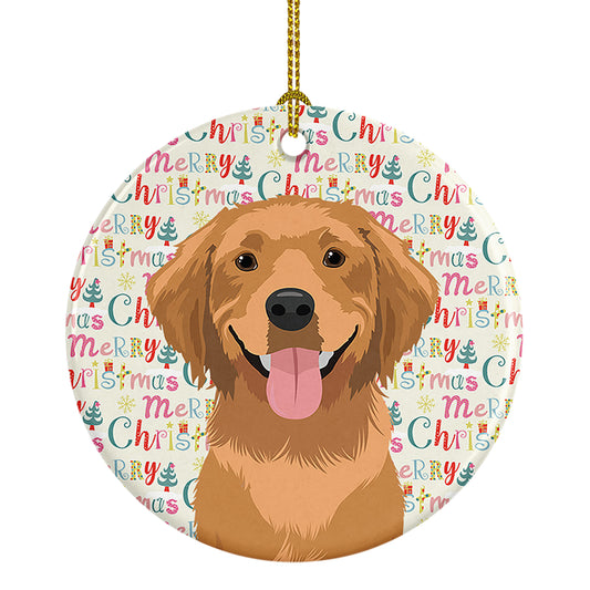 Buy this Golden Retriever Red #2 Christmas Ceramic Ornament