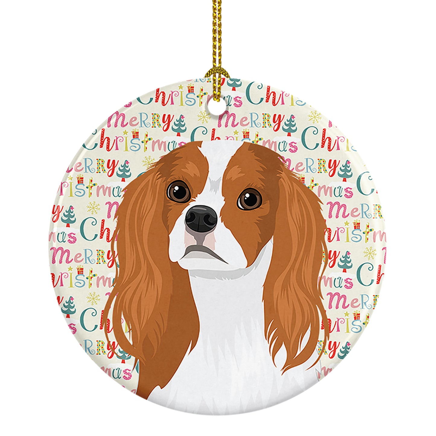 Buy this Cavalier King Charles Spaniel Blenheim #1 Christmas Ceramic Ornament