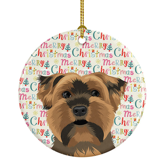 Buy this Yorkie Chocolate #1 Christmas Ceramic Ornament