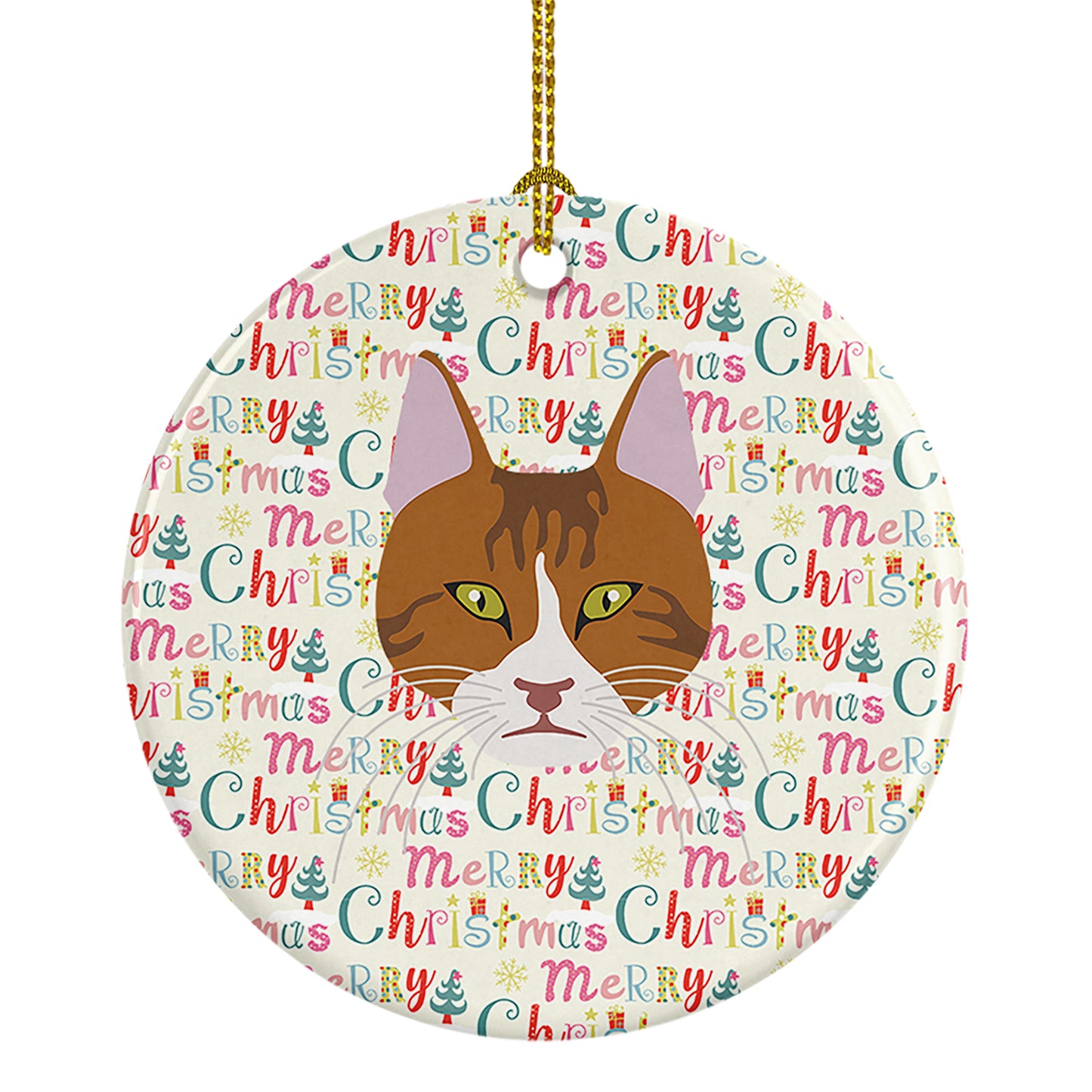 Buy this Aegean Cat Christmas Ceramic Ornament