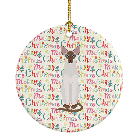 Buy this Colorpoint Shorthair Cat Christmas Ceramic Ornament