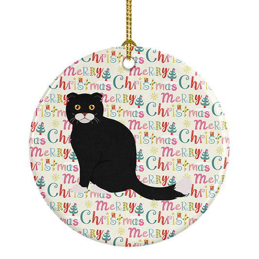 Buy this Foldex Exotic Fold #2 Cat Christmas Ceramic Ornament