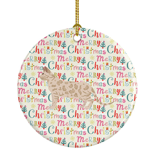 Buy this Bengal #1 Cat Christmas Ceramic Ornament