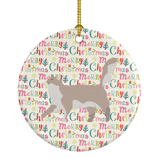 Buy this Chantilly Tiffany Cat Christmas Ceramic Ornament