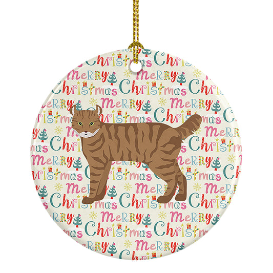 Buy this Highlander Lynx #3 Cat Christmas Ceramic Ornament