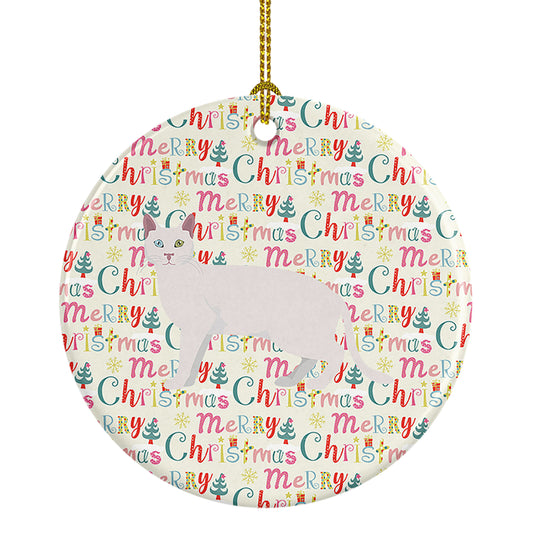 Buy this Khao Manee #1 Cat Christmas Ceramic Ornament