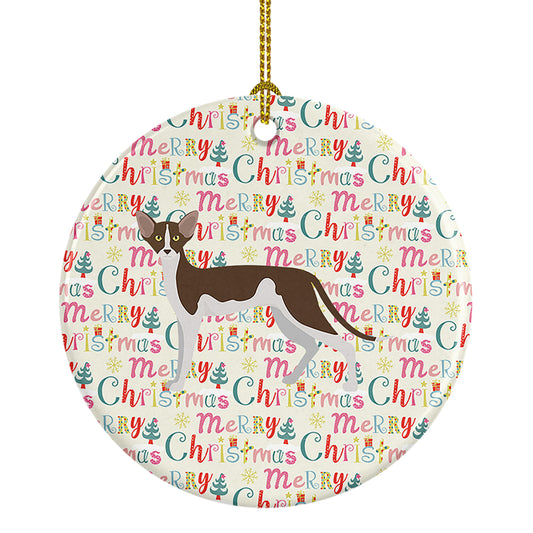 Buy this Oriental Shorthair #2 Cat Christmas Ceramic Ornament