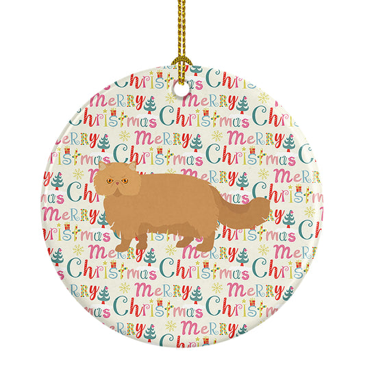 Buy this Persian Modern Cat Christmas Ceramic Ornament
