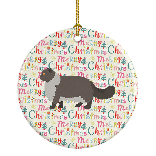Buy this Persian Modern #2 Cat Christmas Ceramic Ornament