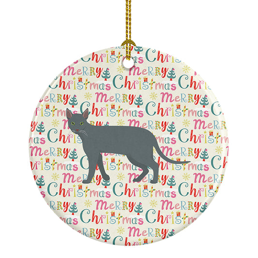 Buy this Raas Cat Christmas Ceramic Ornament