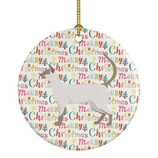 Buy this Siamese modern #1 Cat Christmas Ceramic Ornament