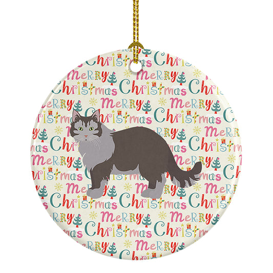 Buy this Siberian Forest #1 Cat Christmas Ceramic Ornament