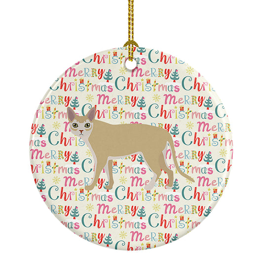 Buy this Singapura Cat Christmas Ceramic Ornament