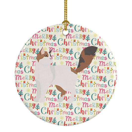 Buy this Turkish Van Cat Christmas Ceramic Ornament