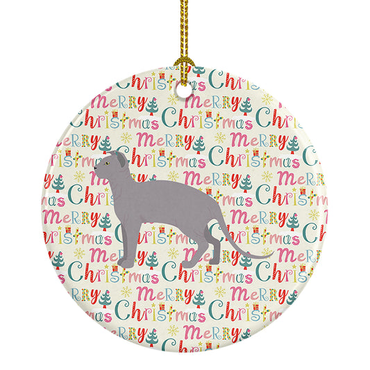 Buy this Ukrainian Levkoy #2 Cat Christmas Ceramic Ornament