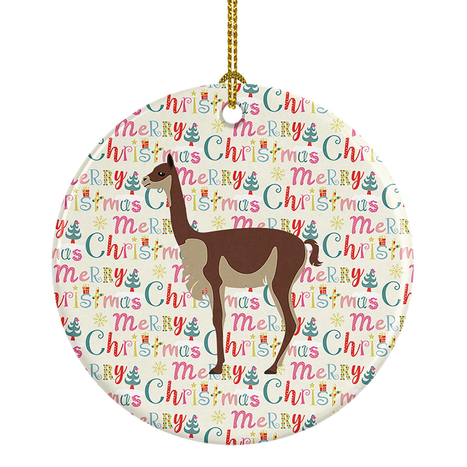 Buy this Vicugna or Vicuna Christmas Ceramic Ornament