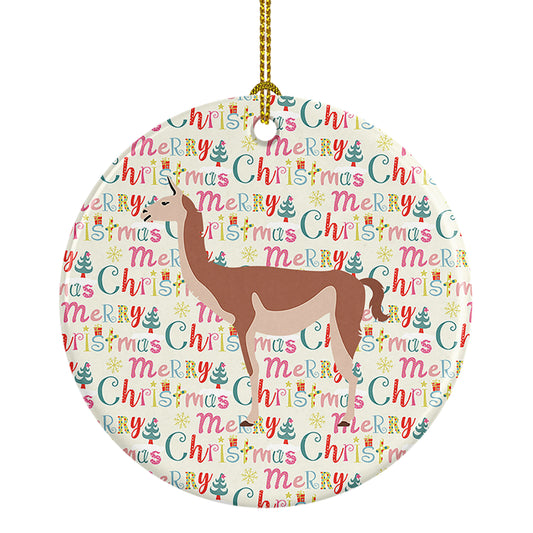 Buy this Guanaco Christmas Ceramic Ornament