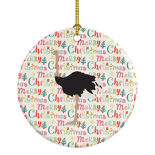 Buy this Common Ostrich Christmas Ceramic Ornament