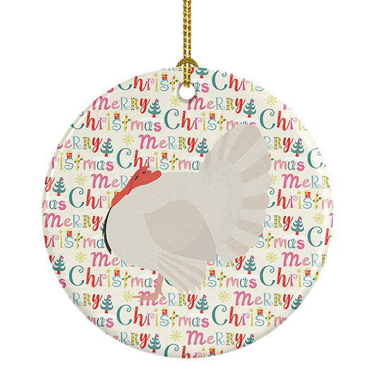 Buy this White Holland Turkey Christmas Ceramic Ornament