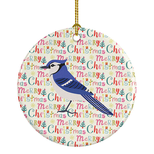 Buy this Jay Bird Christmas Ceramic Ornament