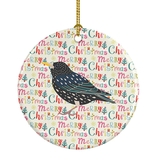 Buy this Starling Christmas Ceramic Ornament