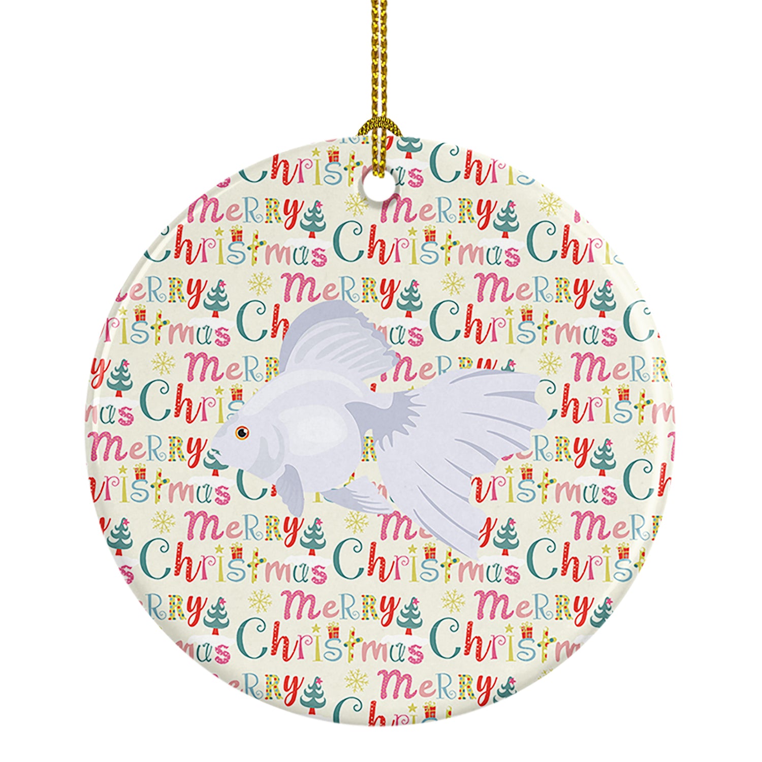 Buy this Ryukin Goldfish Christmas Ceramic Ornament
