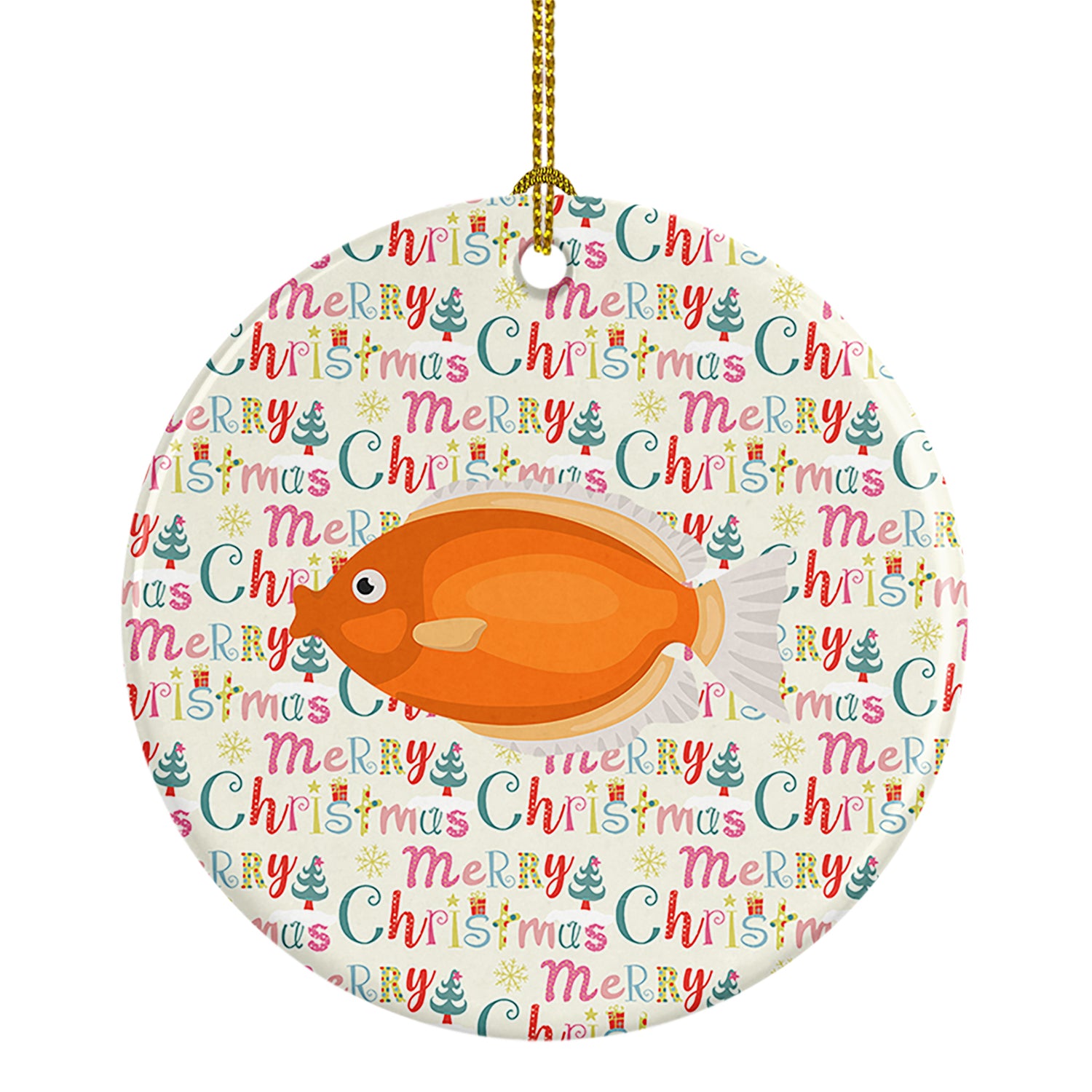 Buy this Kissing Gourami Christmas Ceramic Ornament
