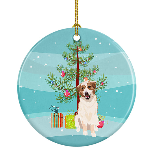 Buy this Australian Shepherd Red and White #1 Christmas Ceramic Ornament