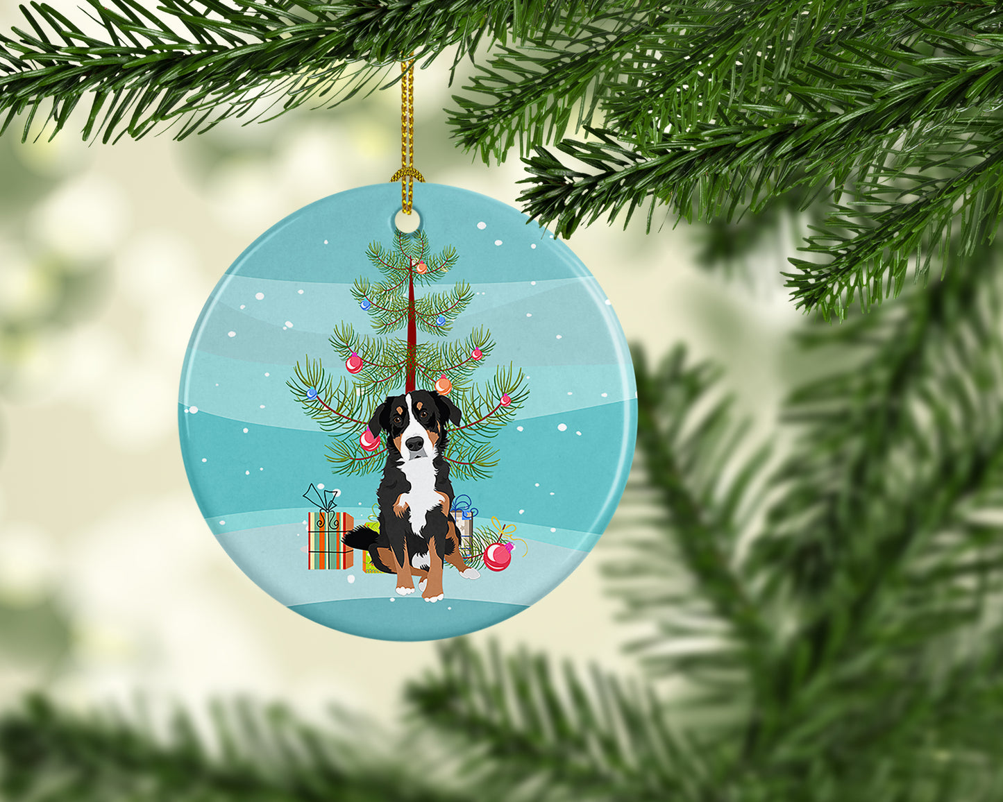 Bernese Mountain Dog Puppy #2 Christmas Ceramic Ornament