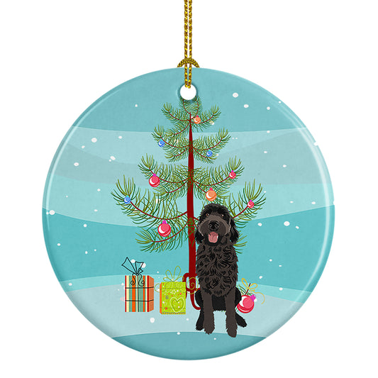 Buy this Doodle Black #1 Christmas Ceramic Ornament