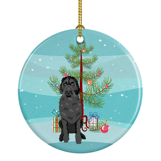 Buy this Doodle Black #3 Christmas Ceramic Ornament