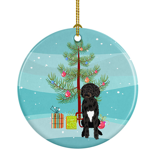 Buy this Doodle Black and White #2 Christmas Ceramic Ornament