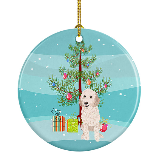 Buy this Doodle Cream #3 Christmas Ceramic Ornament