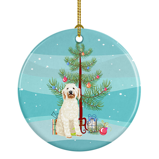 Buy this Doodle Cream #6 Christmas Ceramic Ornament
