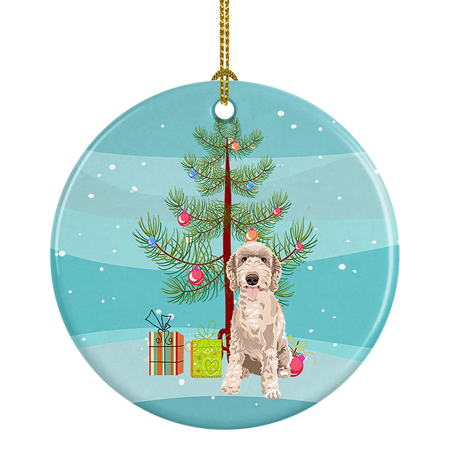 Buy this Doodle Fawn #5 Christmas Ceramic Ornament