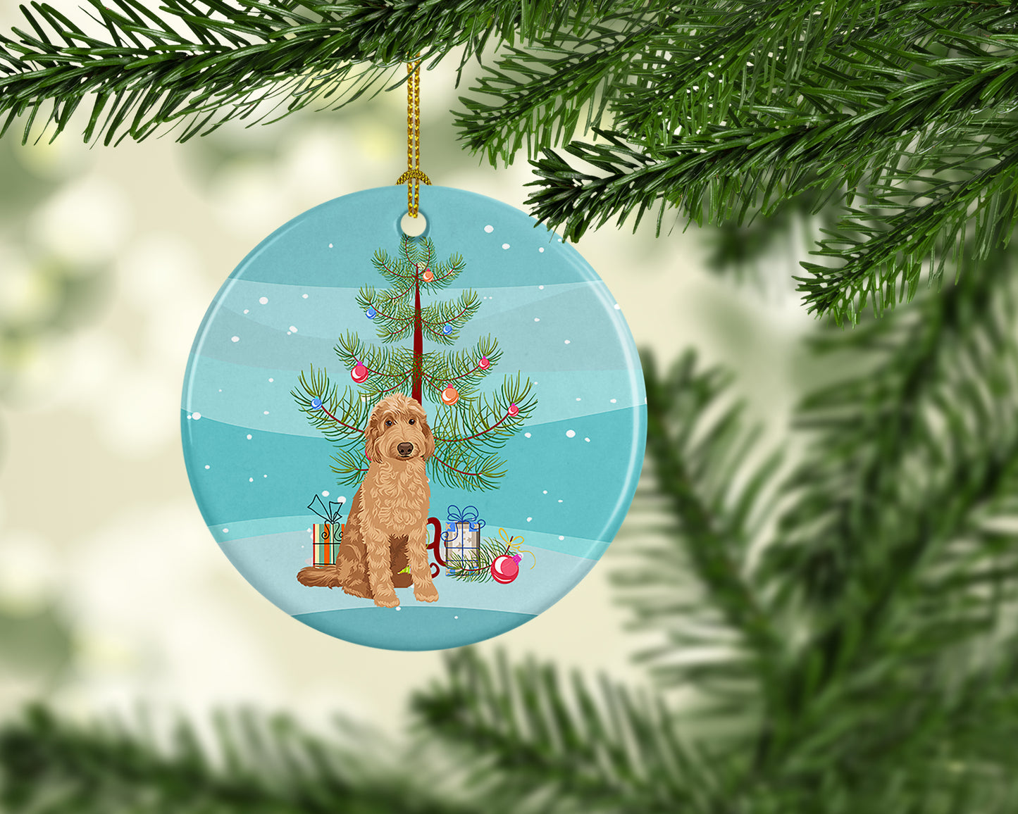 Doodle Liver #1 Christmas Ceramic Ornament