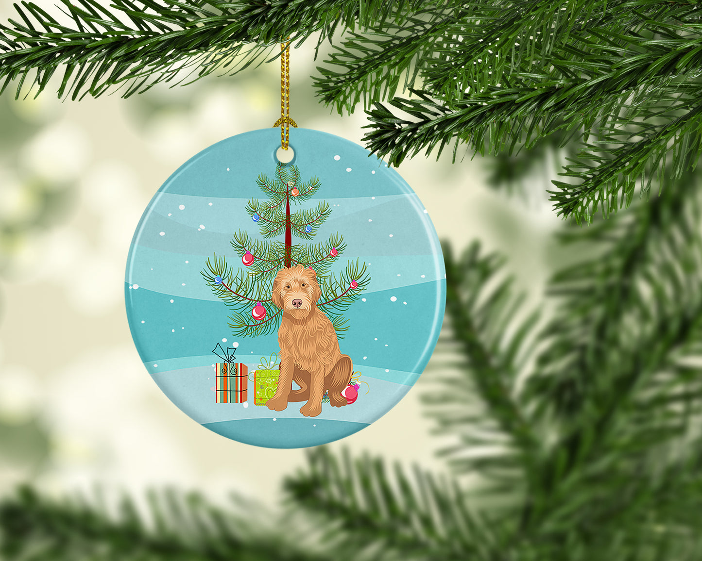 Doodle Liver #2 Christmas Ceramic Ornament