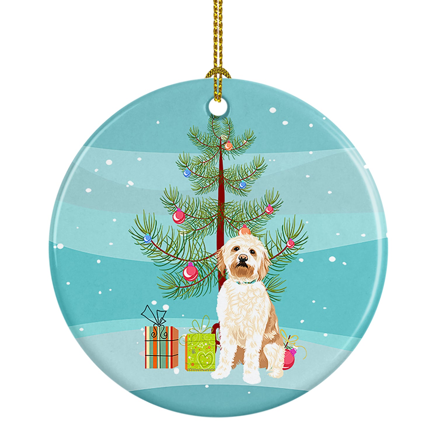 Buy this Doodle Red #2 Christmas Ceramic Ornament
