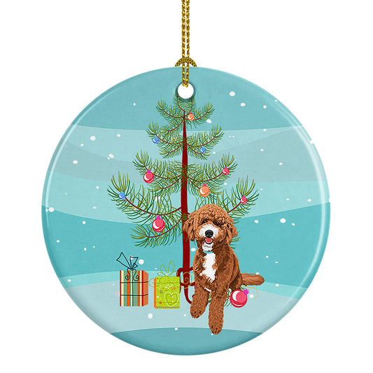 Buy this Doodle Red and White Christmas Ceramic Ornament