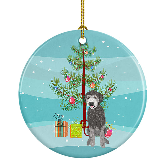 Buy this Doodle Silver #2 Christmas Ceramic Ornament