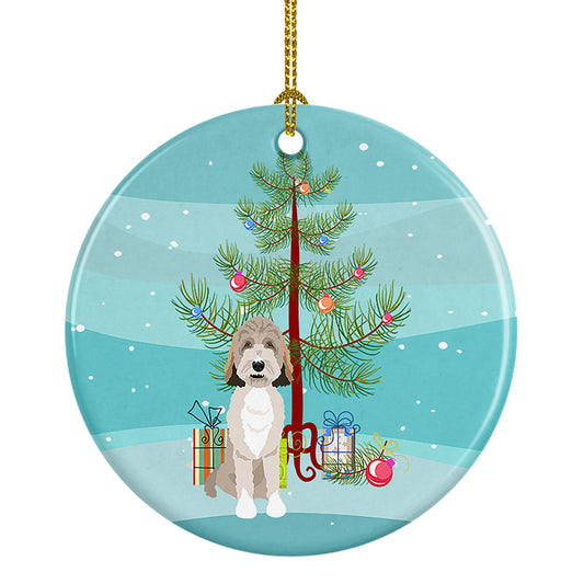 Buy this Doodle Tricolor #1 Christmas Ceramic Ornament